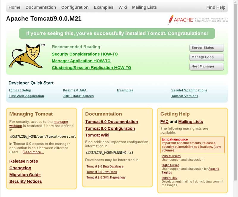 Hướng dẫn cài đặt Tomcat 9 trên Debian 9